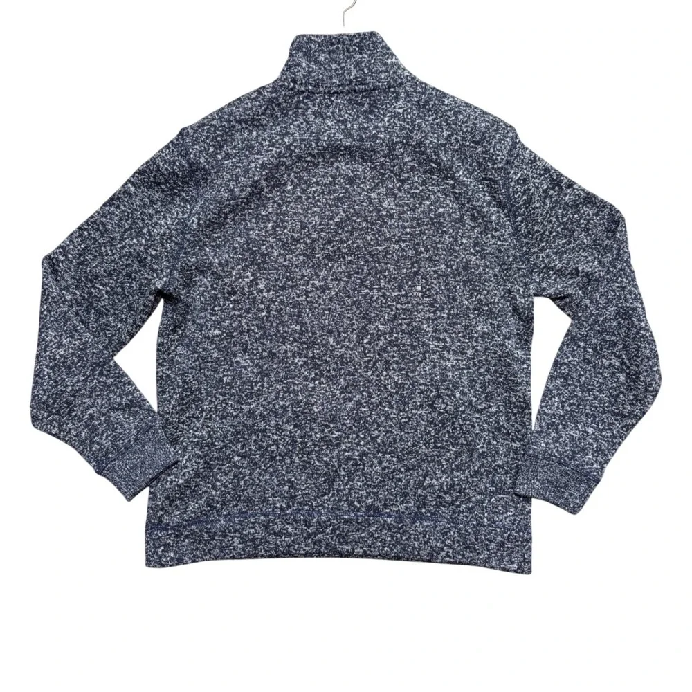 Banana Republic Pullover Mens L UltraWarm Performance Fleece Navy Marled EUC
